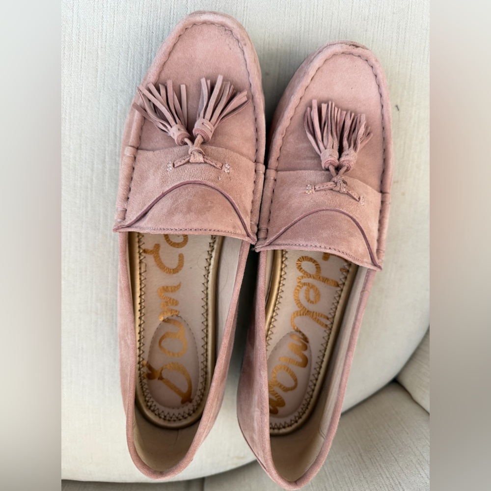 Sam Edelman suede blush colors loafers
